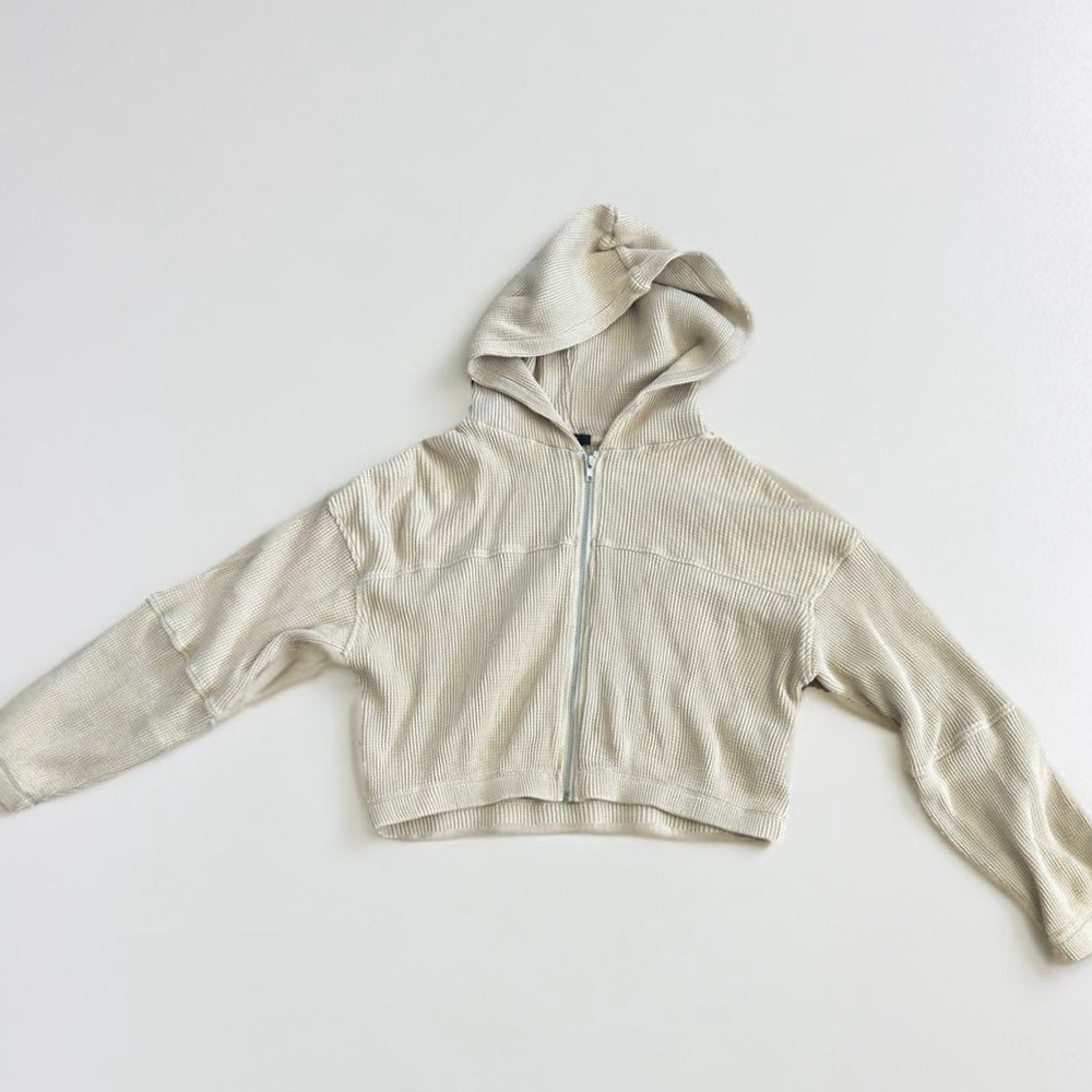 Cropped Boho Zip-Up